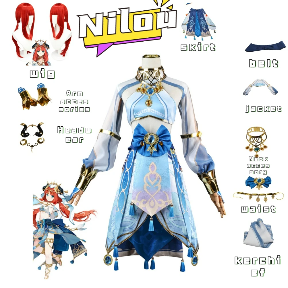 Nilou Cosplay Costume Genshin Impact Carnival Uniform Anime Halloween Costumes Women Game cosplay costumes miku cosplay
Nilou Cosplay Costume Genshin Impact Carnival Uniform Anime Halloween Costumes Women Game cosplay costumes miku cosplay