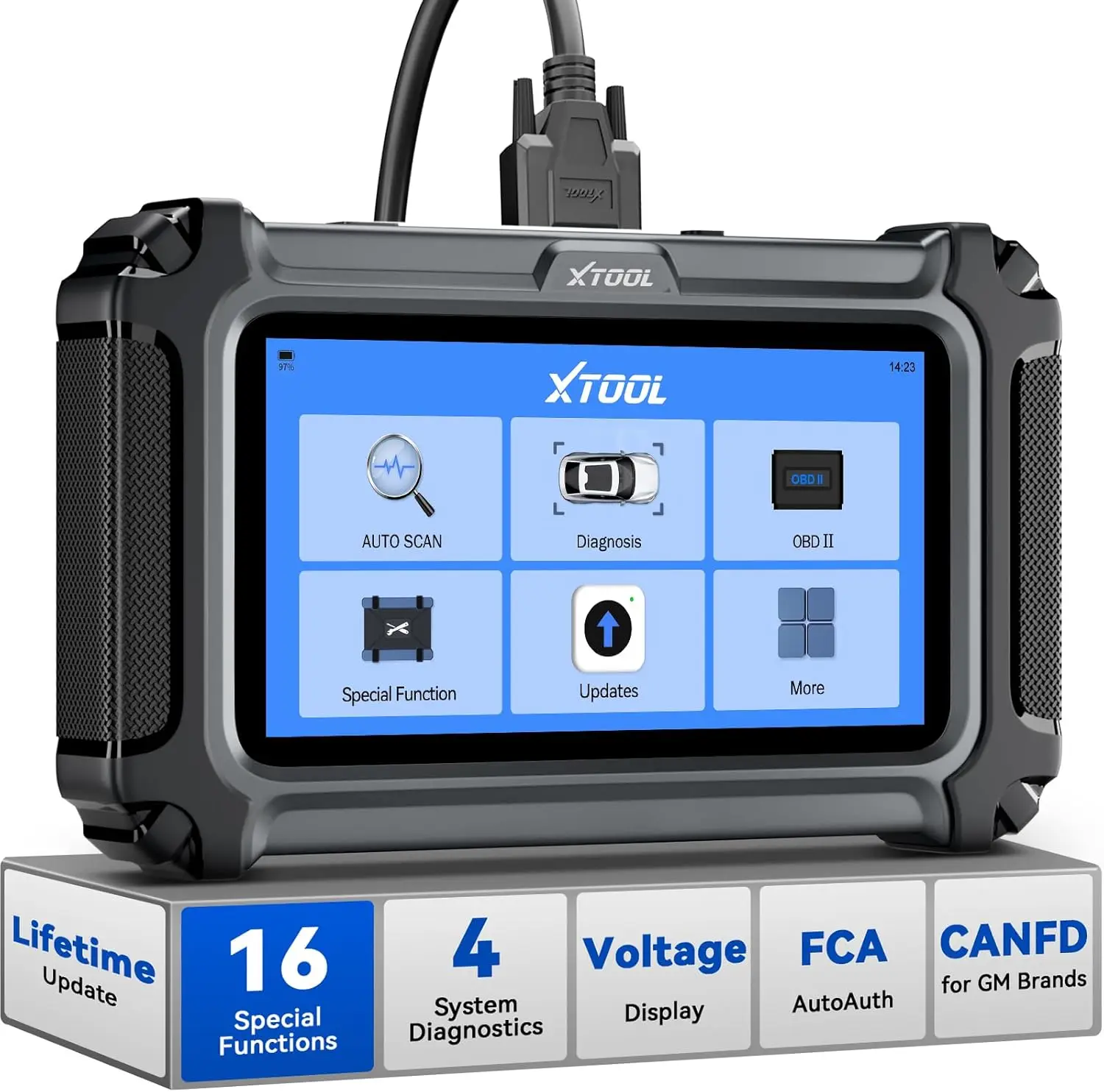 D5S OBD2 Scanner with Touchscreen: Code Reader for Cars & Trucks with 16 Resets, Crank Sensor Relearn, Throttle Relearn, EPB, FC
D5S OBD2 Scanner with Touchscreen: Code Reader for Cars & Trucks with 16 Resets, Crank Sensor Relearn, Throttle Relearn, EPB, FC