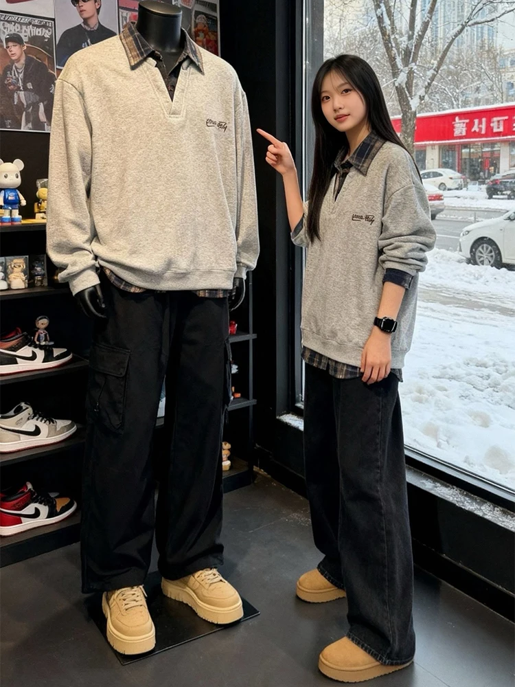 ay College Sle Long Sve irt Men's Winter Fce Lined oulder Pad Sweatirt Turn down Collar Base Layer irt
ay College Sle Long Sve irt Men's Winter Fce Lined oulder Pad Sweatirt Turn down Collar Base Layer irt