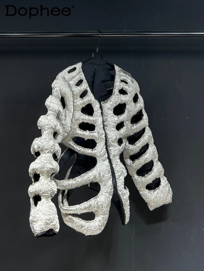 Original 2024 Autumn Silver Cotton-Padded Clothes Street Embroidery Personality High Street Men's Women's Skull Skeleton Vests
Original 2024 Autumn Silver Cotton-Padded Clothes Street Embroidery Personality High Street Men's Women's Skull Skeleton Vests