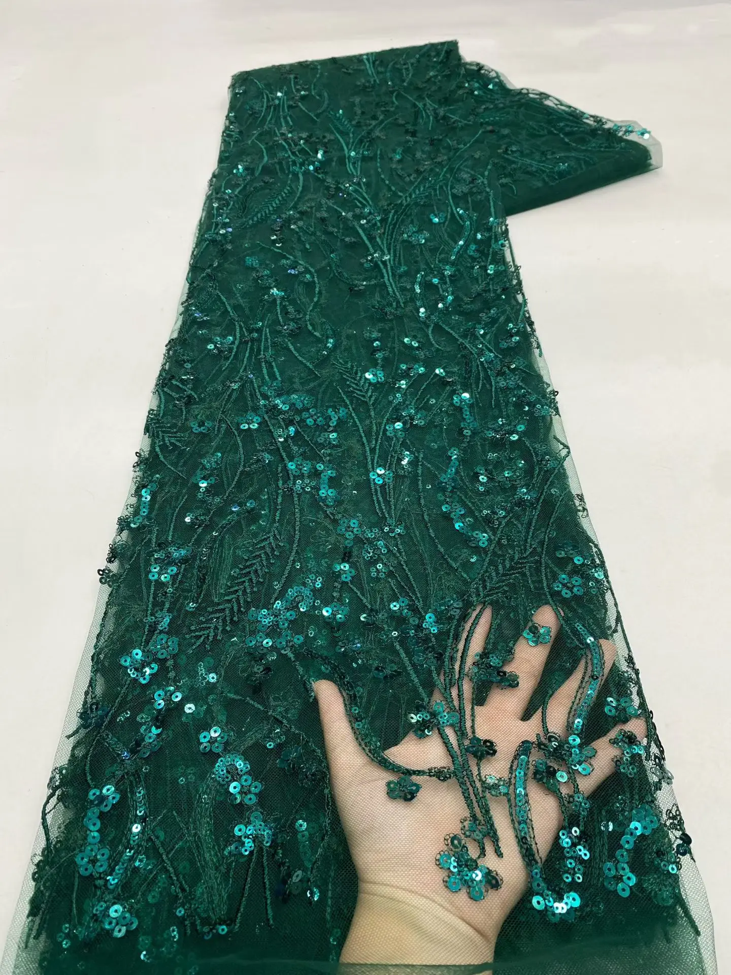 Зеленая африканская кружевная ткань с пайетками 2026: Высококачественная вышитая нигерийская сетчатая ткань во французском стиле для женщин, для свадеб и вечеринок, 5 м, M198-1
Зеленая африканская кружевная ткань с пайетками 2026: Высококачественная вышитая нигерийская сетчатая ткань во французском стиле для женщин, для свадеб и вечеринок, 5 м, M198-1