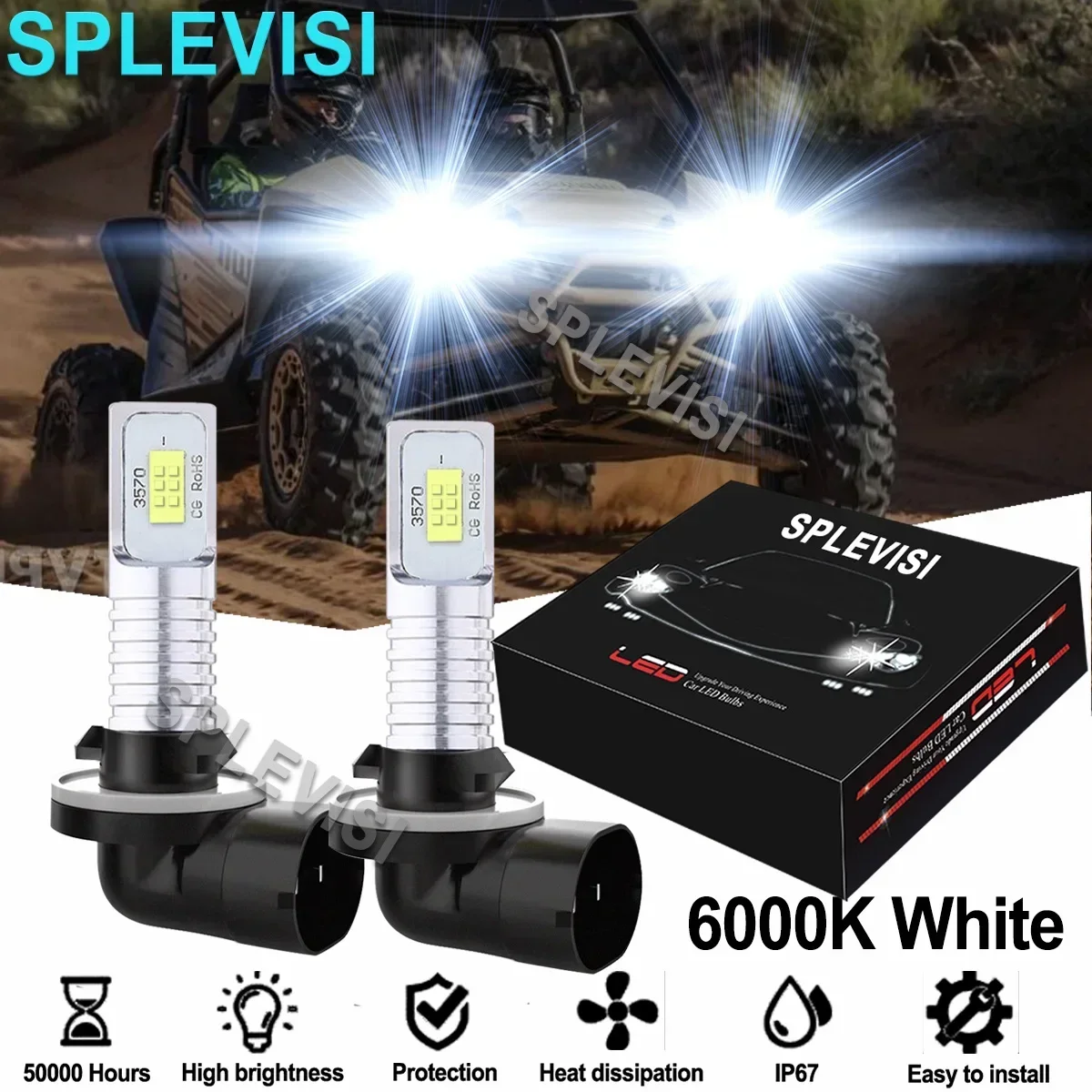 2Pcs White LED Headlight Bulbs Kit For Arctic Cat Thunder Cat 2008-2010 DVX 400 2004-2008 Bearcat 570 2004-2008 660 2007-2008
2Pcs White LED Headlight Bulbs Kit For Arctic Cat Thunder Cat 2008-2010 DVX 400 2004-2008 Bearcat 570 2004-2008 660 2007-2008
