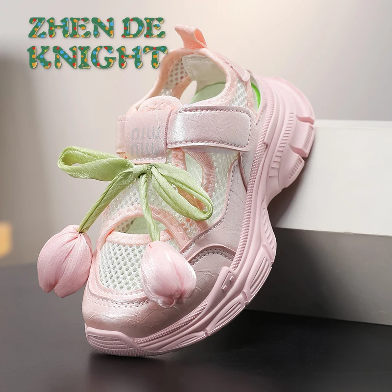 Fashion Summer PU Mesh Hollow Out Breathable Children Sport Shoes Non Slip Hook Loop Kids Casual Shoes Pink Tulip Girls Sneakers
Fashion Summer PU Mesh Hollow Out Breathable Children Sport Shoes Non Slip Hook Loop Kids Casual Shoes Pink Tulip Girls Sneakers