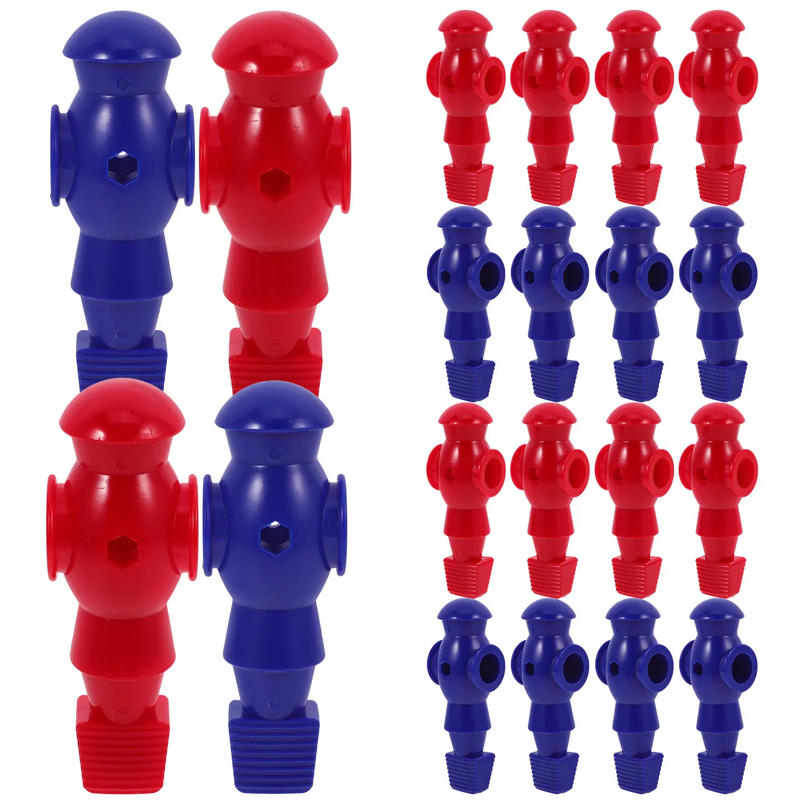 26Pcs Desk Soccer Players Vivid Design Long-Lasting Football Machine Parts Compatible with Most Foosball Tables
26Pcs Desk Soccer Players Vivid Design Long-Lasting Football Machine Parts Compatible with Most Foosball Tables