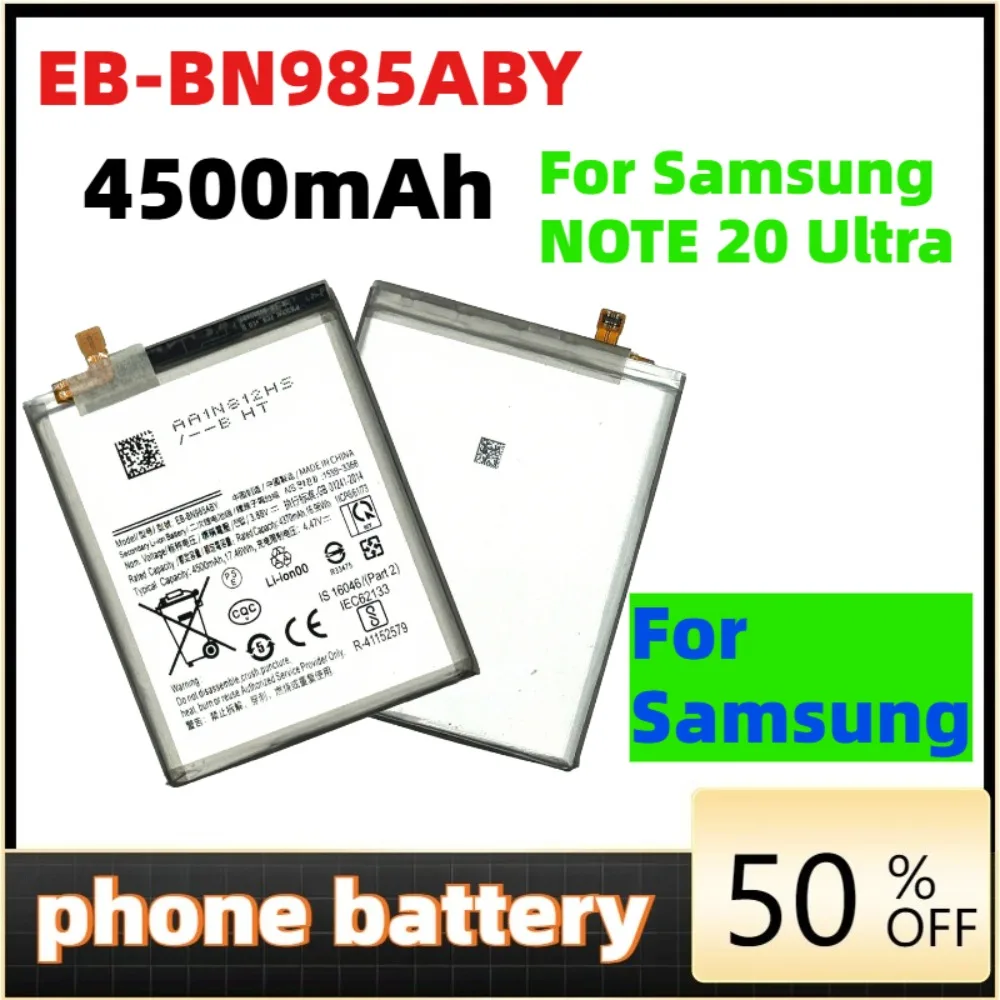 Phone Batteries EB-BN985ABY 4500mAh Replacement Battery For Samsung Galaxy Note 20 Ultra Note20 Ultra Phone Batteries
Phone Batteries EB-BN985ABY 4500mAh Replacement Battery For Samsung Galaxy Note 20 Ultra Note20 Ultra Phone Batteries