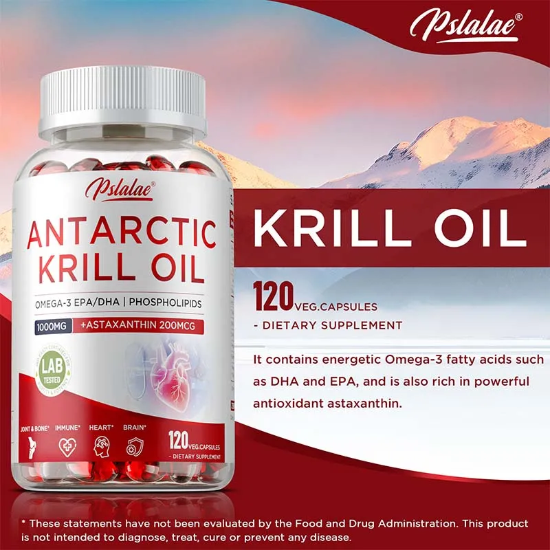 Antarctic Krill Oil - Delay Aging, Improve Skin Condition, Maintain Cardiovascular Health, and Promote Blood Circulation
Antarctic Krill Oil - Delay Aging, Improve Skin Condition, Maintain Cardiovascular Health, and Promote Blood Circulation