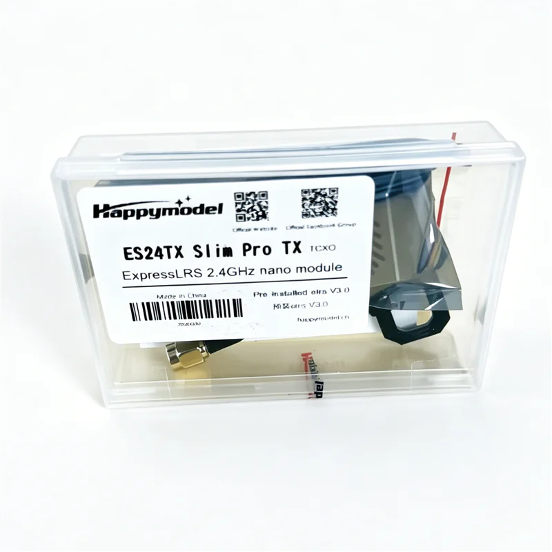 Happymodel ES24TX Slim Pro 2.4G ELRS TX Module, 1000mW High Power, Low Latency for Long Range FPV
Happymodel ES24TX Slim Pro 2.4G ELRS TX Module, 1000mW High Power, Low Latency for Long Range FPV