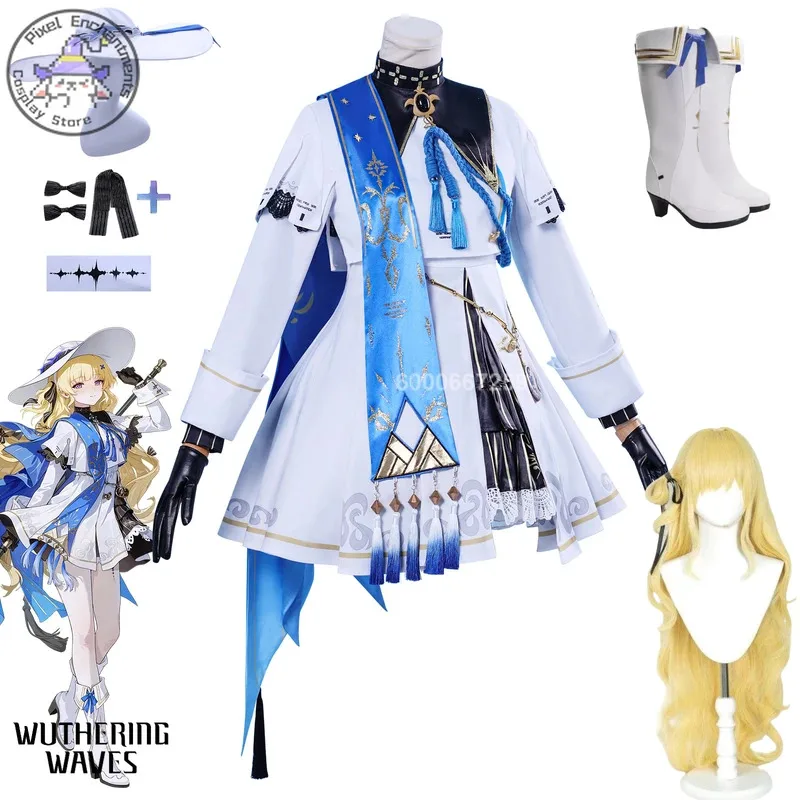 Game Wuthering Waves Phoebe Cosplay Costume New Anime Dress Wig Shoes Full Set Suit for Women Halloween Party Role Play ComicCon
Game Wuthering Waves Phoebe Cosplay Costume New Anime Dress Wig Shoes Full Set Suit for Women Halloween Party Role Play ComicCon