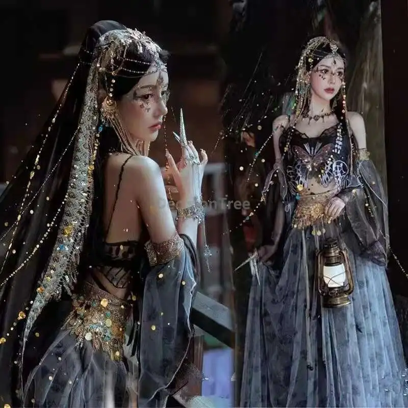 2026 dreamy dunhuang feitian exotic style hanfu fantasy elf dancing garment chinese style characteristic photography hanfu set
2026 dreamy dunhuang feitian exotic style hanfu fantasy elf dancing garment chinese style characteristic photography hanfu set
