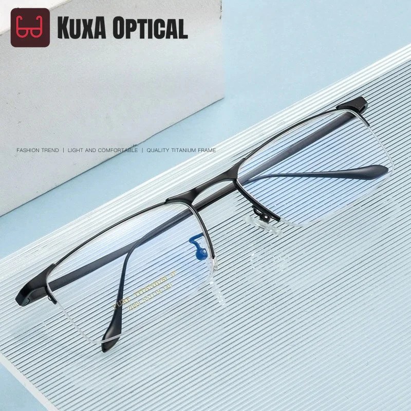 XUKA Christmas Retro Square Pure Titanium Business Luxury Half-frame Eyewear Optical Prescription Glasses Frame Men 2089P
XUKA Christmas Retro Square Pure Titanium Business Luxury Half-frame Eyewear Optical Prescription Glasses Frame Men 2089P