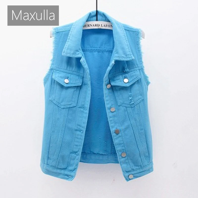 Summer Women's Denim Vest Outdoor Casual Solid Color Sleeveless Top Fashion Slim-Fit Motorcycle Vest For Women's clothing
Summer Women's Denim Vest Outdoor Casual Solid Color Sleeveless Top Fashion Slim-Fit Motorcycle Vest For Women's clothing