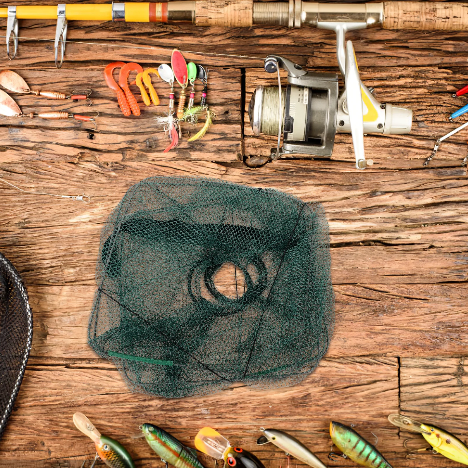 Collapsible Shrimp Cage Foldable Crab Traps Portable Nylon Fishing Basket 45x21cm Crayfish Lobster Catching Net for Outdoor Use
Collapsible Shrimp Cage Foldable Crab Traps Portable Nylon Fishing Basket 45x21cm Crayfish Lobster Catching Net for Outdoor Use