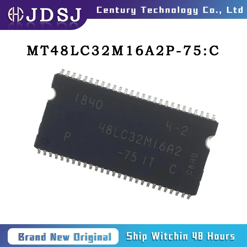 1PCS/10PCS/50PCS/100PCS MT48LC32M16A2P-75:C IC DRAM 512MBIT PAR 54TSOP II Brand New Original Chip
1PCS/10PCS/50PCS/100PCS MT48LC32M16A2P-75:C IC DRAM 512MBIT PAR 54TSOP II Brand New Original Chip