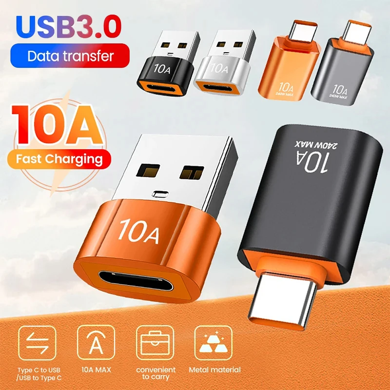 10A USB 3.0 To Type C Mini Fast Transfer USB Type C Female To USB PD Adapter Suitable for Mobile Computer Car Charger Converters
10A USB 3.0 To Type C Mini Fast Transfer USB Type C Female To USB PD Adapter Suitable for Mobile Computer Car Charger Converters