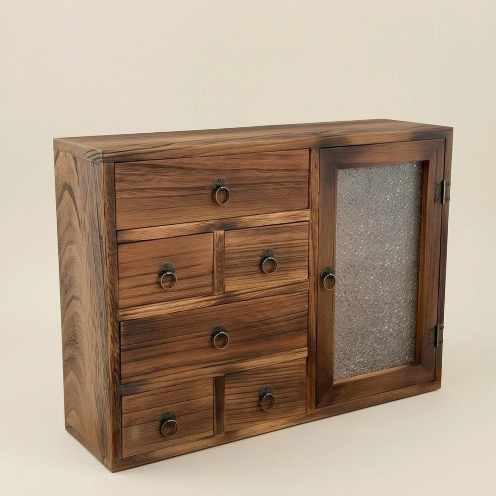 Wood Storage Cabinet Circular Pull Handles Drawer Cabinet Tabletop Organizer Vintage Finish Wooden for Office Desk
Wood Storage Cabinet Circular Pull Handles Drawer Cabinet Tabletop Organizer Vintage Finish Wooden for Office Desk