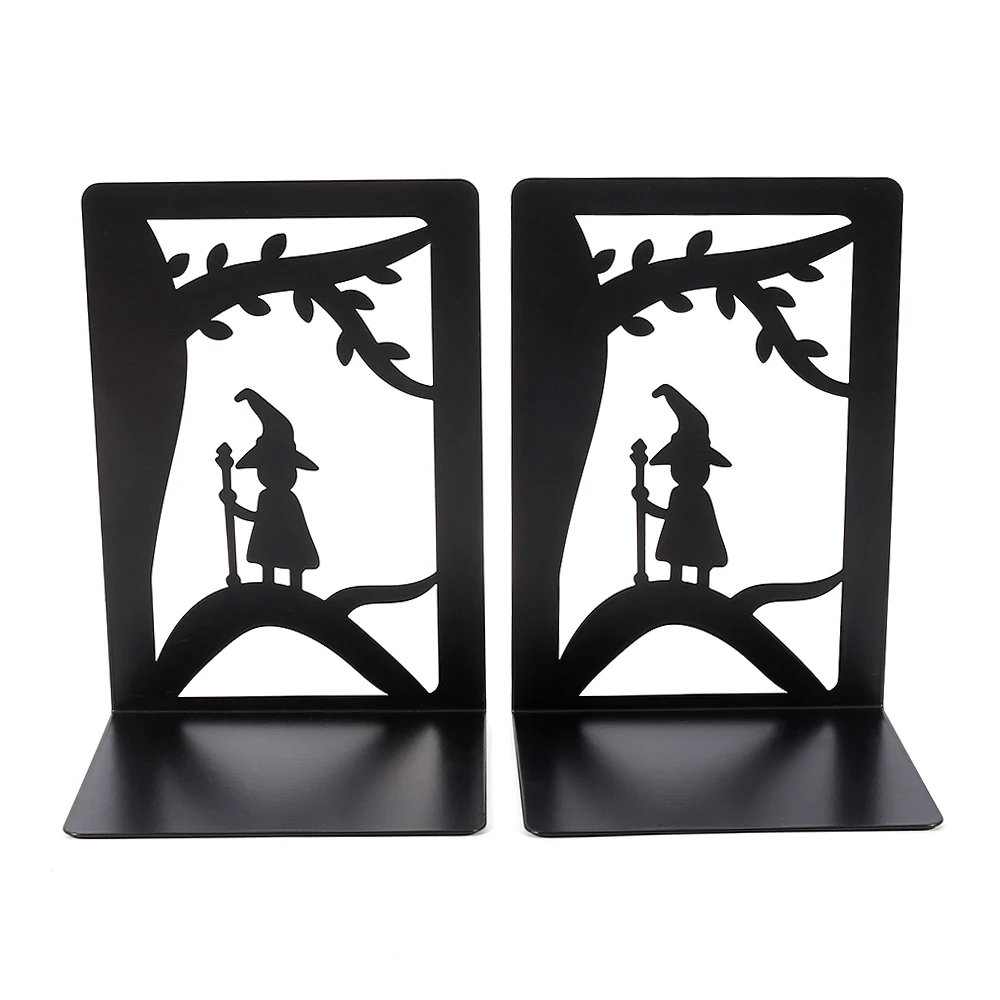 Cute Mountain Tree Witch Bookends Black Metal Book Ends Keep Desk Tidy Bookrack Halloween Bookshelf Decoration Books Stand Gifts
Cute Mountain Tree Witch Bookends Black Metal Book Ends Keep Desk Tidy Bookrack Halloween Bookshelf Decoration Books Stand Gifts