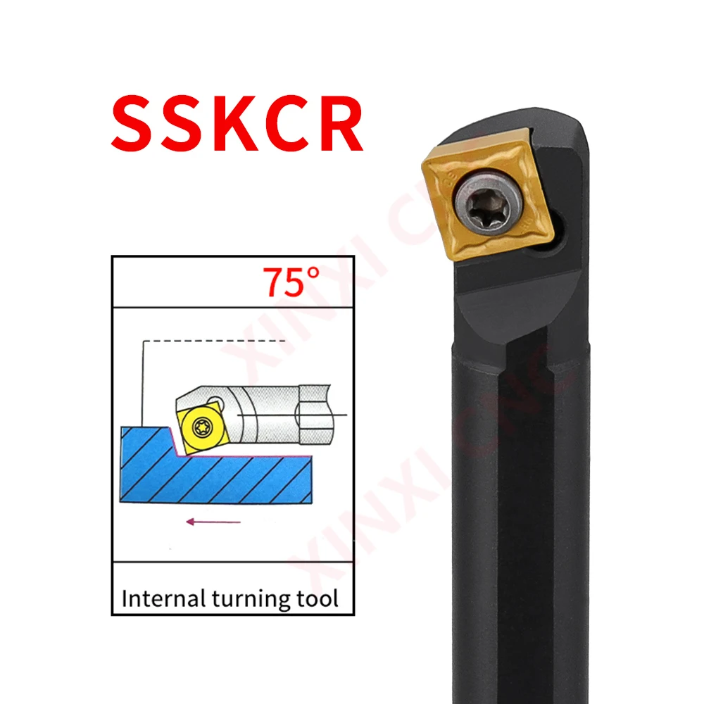 CNC tool bar 75 degree internal hole turning tool S12M16Q20R-SSKCR09 Lathe boring tool boring tool bar
CNC tool bar 75 degree internal hole turning tool S12M16Q20R-SSKCR09 Lathe boring tool boring tool bar