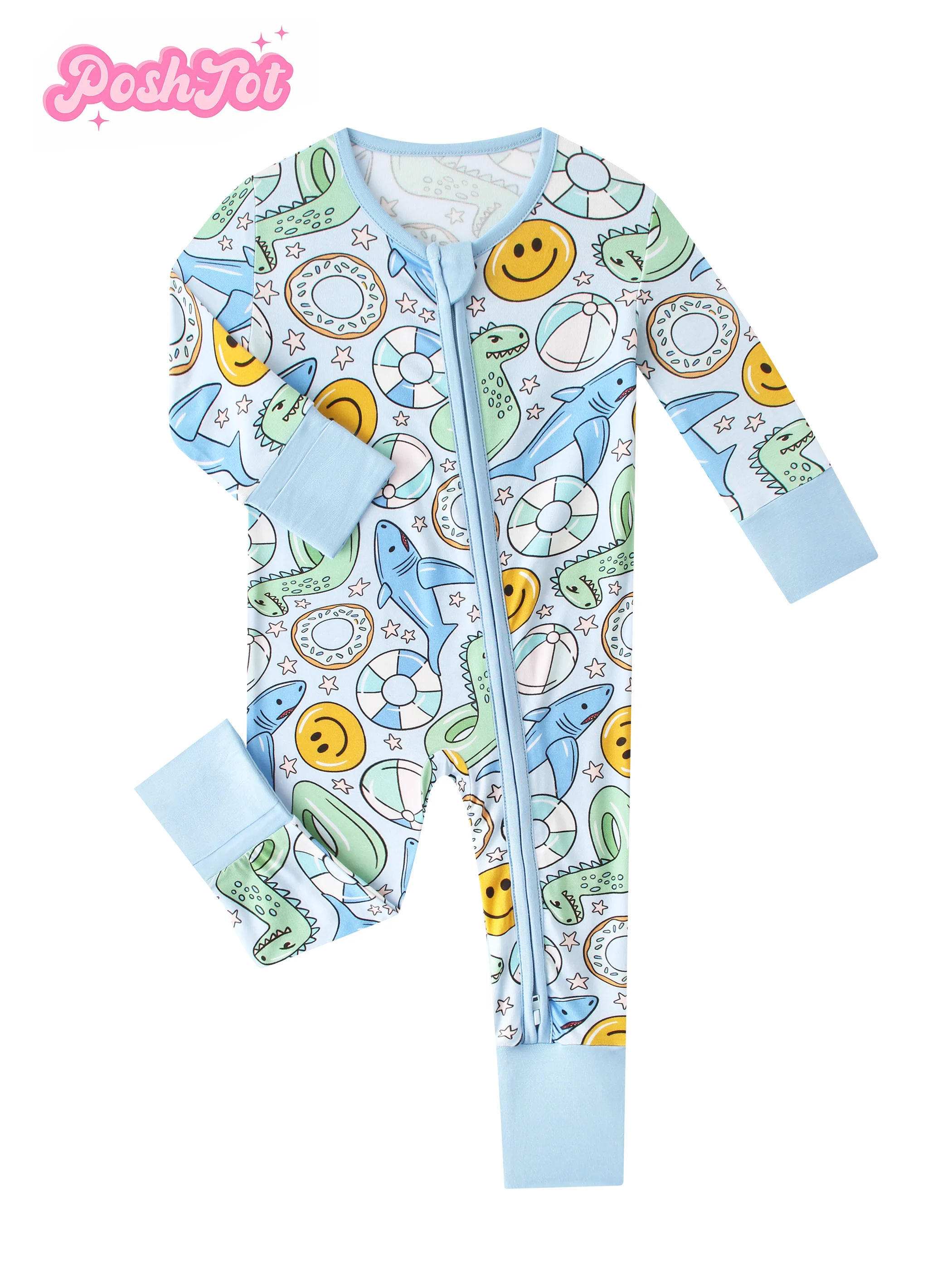 PoshTOT Smiling Swimming Ring Bamboo Baby Convertible Zippy Romper
PoshTOT Smiling Swimming Ring Bamboo Baby Convertible Zippy Romper