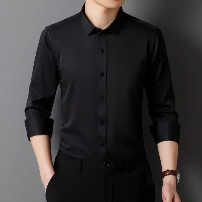 Men's Long Sleeved Shirt Classic Solid Color Soft Comfortable Fit Business Formal Social Without Pockets Red Black white 4XL 5XL
Men's Long Sleeved Shirt Classic Solid Color Soft Comfortable Fit Business Formal Social Without Pockets Red Black white 4XL 5XL