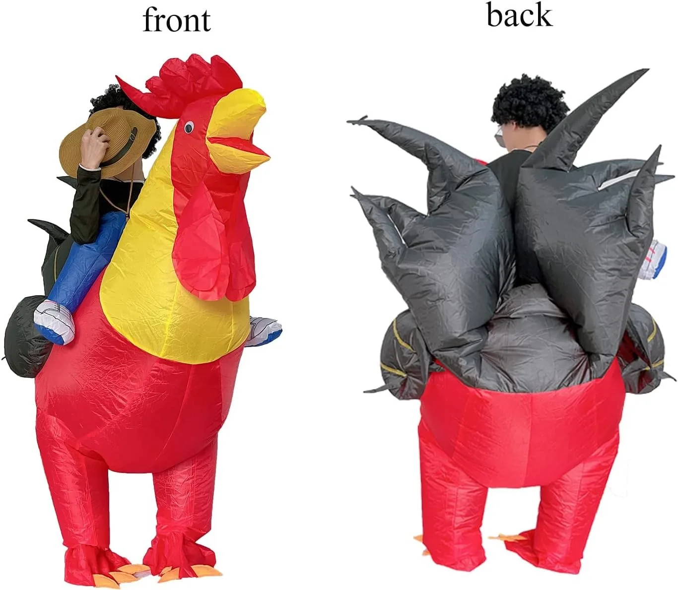 Inflatable Rooster Costume, Inflatable Fancy Dress and Halloween Costumes, Rider Costume for Christmas Easter Party
Inflatable Rooster Costume, Inflatable Fancy Dress and Halloween Costumes, Rider Costume for Christmas Easter Party