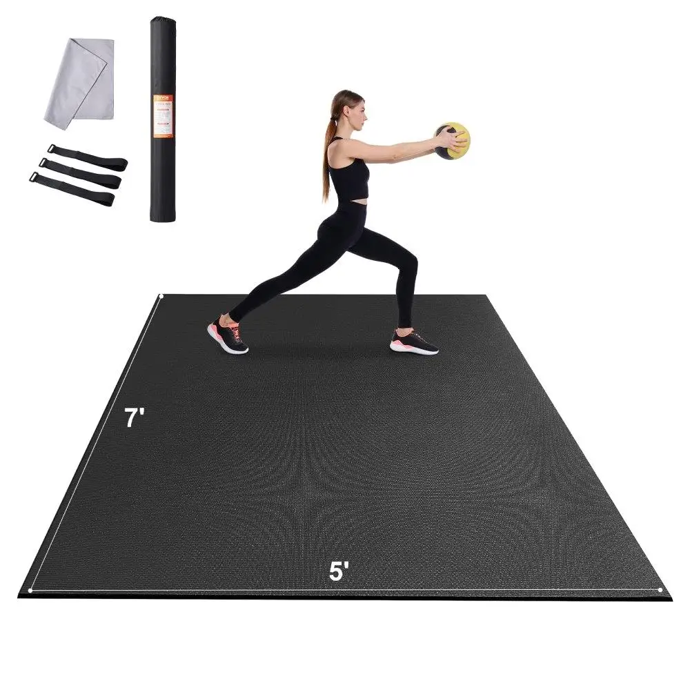 Yoga Exercise Mat Non Slip High Density Premium Quality for Yoga Pilates with Carry Bag Strap 7x5ft Home Workout Mat
Yoga Exercise Mat Non Slip High Density Premium Quality for Yoga Pilates with Carry Bag Strap 7x5ft Home Workout Mat