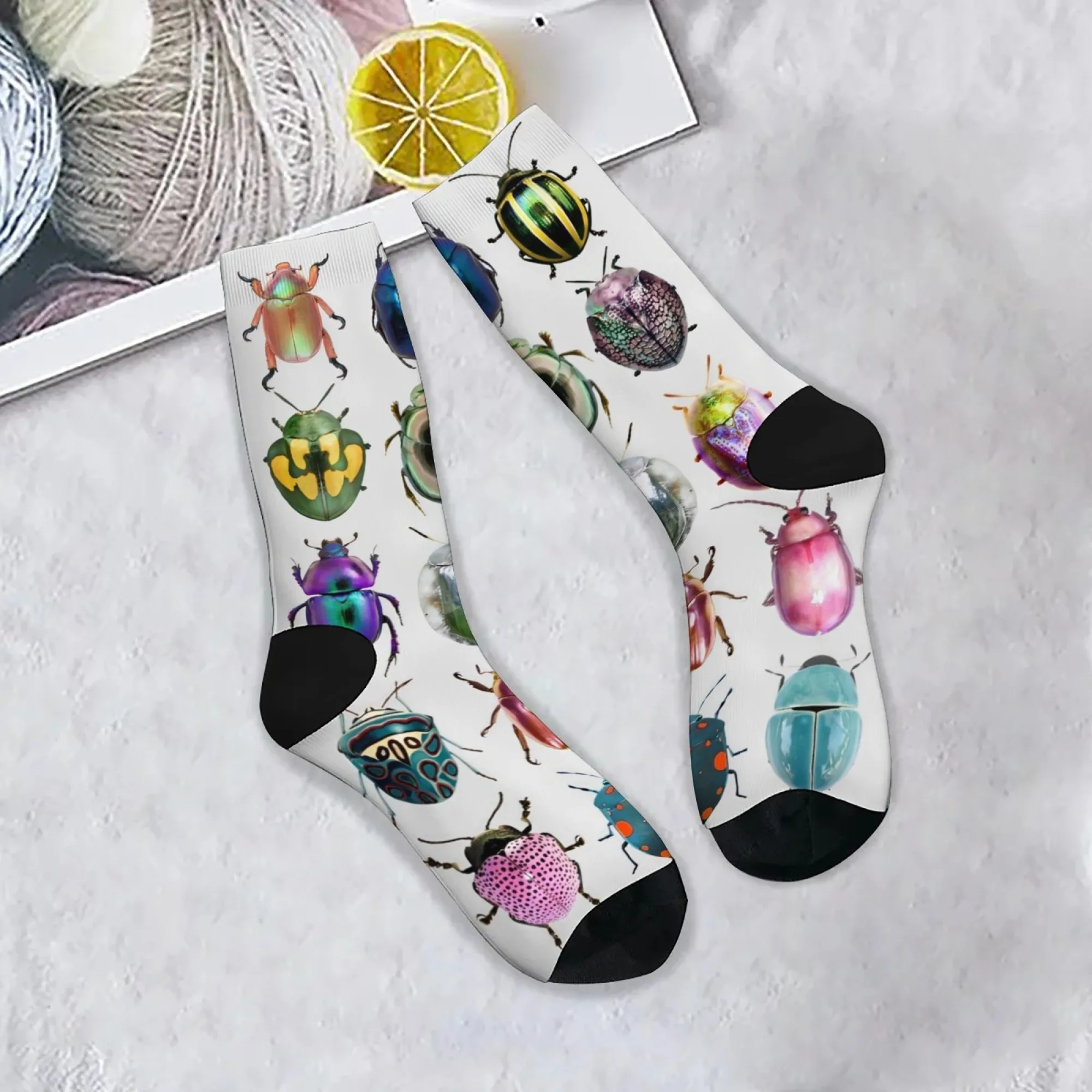 Harajuku Retro Colorful Beetle Print Men's Socks Novel Insect Science Theme Casual Socks Street Fashion Party Holiday Fun Gift
Harajuku Retro Colorful Beetle Print Men's Socks Novel Insect Science Theme Casual Socks Street Fashion Party Holiday Fun Gift