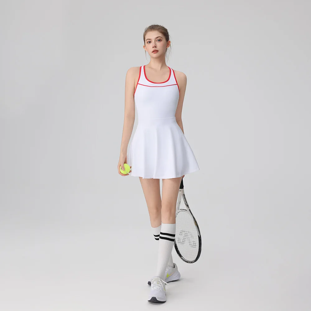 Sportswear Summer New Casual and Thin Sports Splicing Dress Golf Tennis Breathable Tennis Skirt Women's Matching Shorts
Sportswear Summer New Casual and Thin Sports Splicing Dress Golf Tennis Breathable Tennis Skirt Women's Matching Shorts