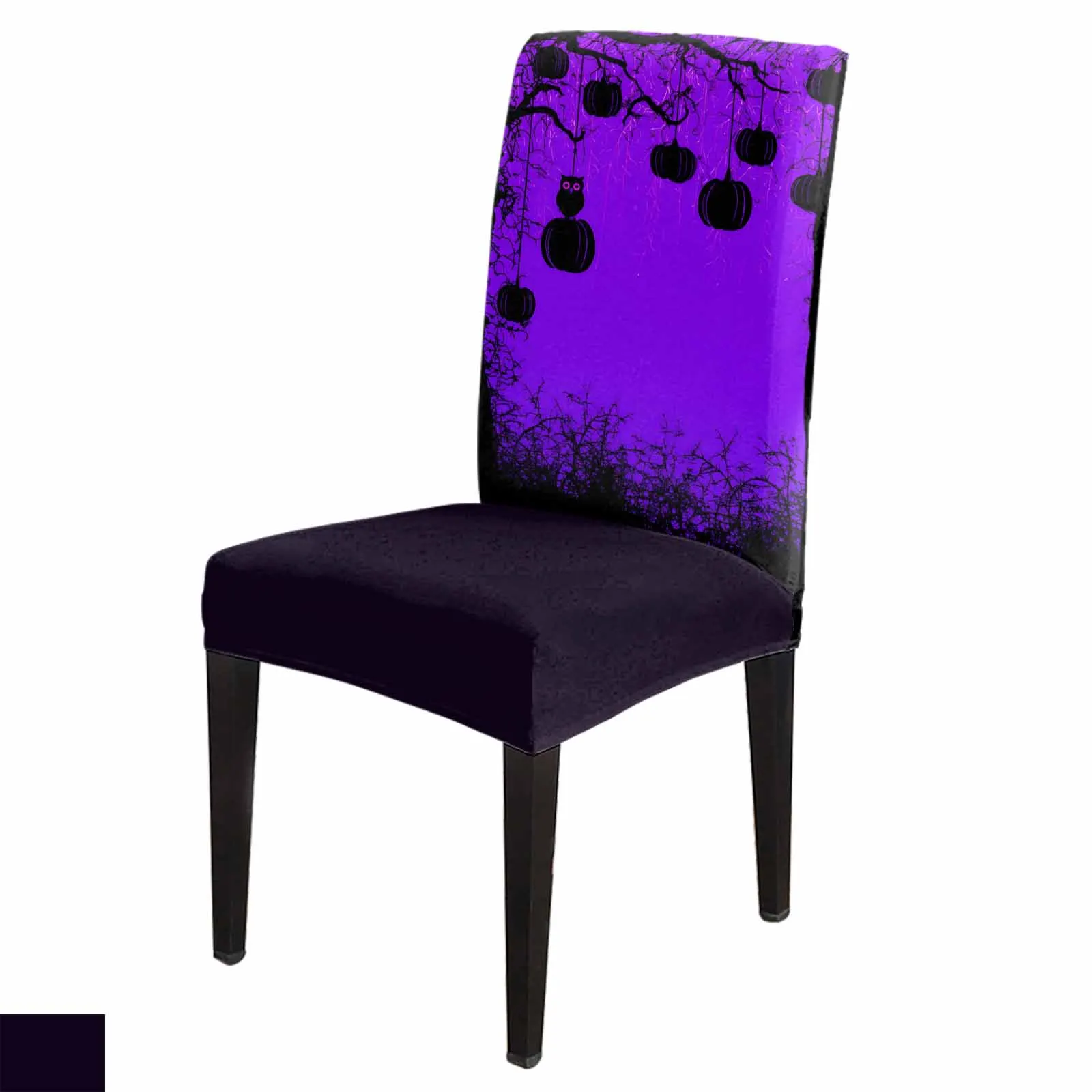 Purple Theme Owl Pumpkin Tree Spandex Chair Cover Office Banquet Chair Protector Cover Stretch Chair Cover for Dining Room
Purple Theme Owl Pumpkin Tree Spandex Chair Cover Office Banquet Chair Protector Cover Stretch Chair Cover for Dining Room
