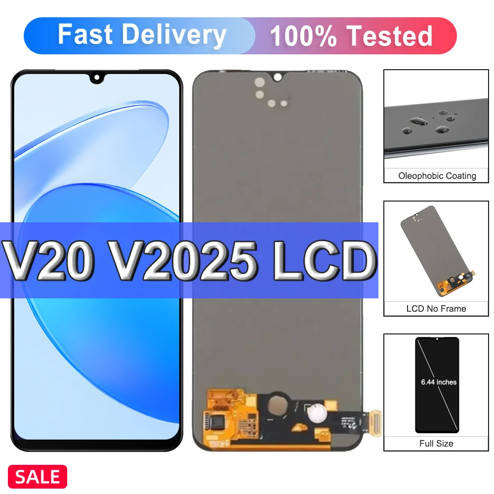 Display For Vivo V20 V21E V2061 V23E Y75 LCD Display Touch Screen Digitizer Assembly Replacement Parts For Vivo Y75 Display
Display For Vivo V20 V21E V2061 V23E Y75 LCD Display Touch Screen Digitizer Assembly Replacement Parts For Vivo Y75 Display