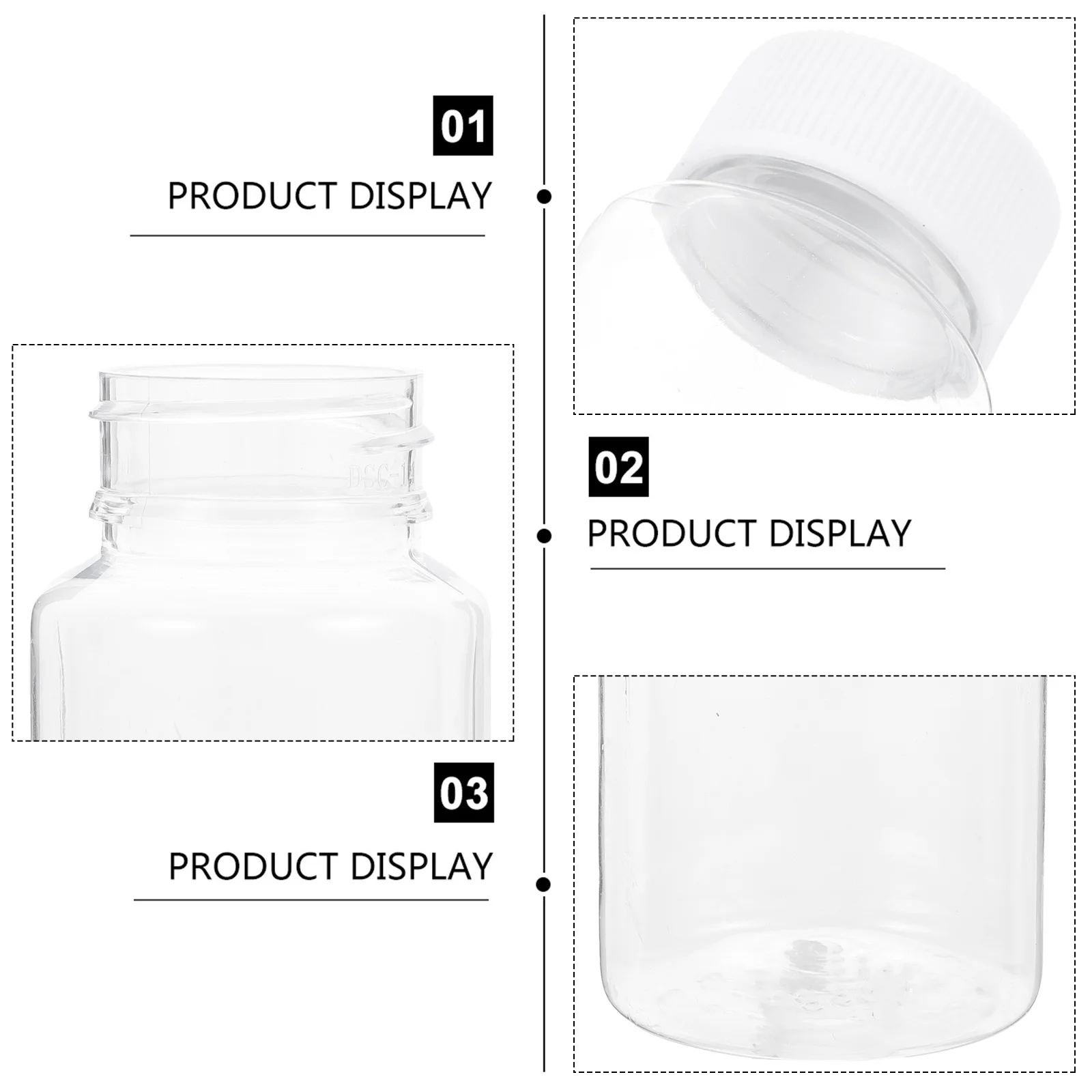 20Pcs 80Ml Transparent Pet Container Bottle for Pills Vitamins Powders Seeds Waterproof Leakproof Storage for Camping Travel
20Pcs 80Ml Transparent Pet Container Bottle for Pills Vitamins Powders Seeds Waterproof Leakproof Storage for Camping Travel