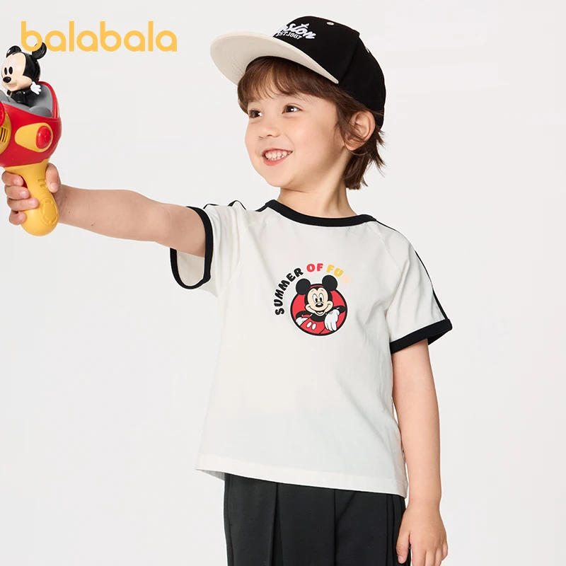 Balabala Disney IP Baby T-Shirt Short Sleeve 2025 Summer New Basic Daily Tee Comfortable Soft Fabric
Balabala Disney IP Baby T-Shirt Short Sleeve 2025 Summer New Basic Daily Tee Comfortable Soft Fabric