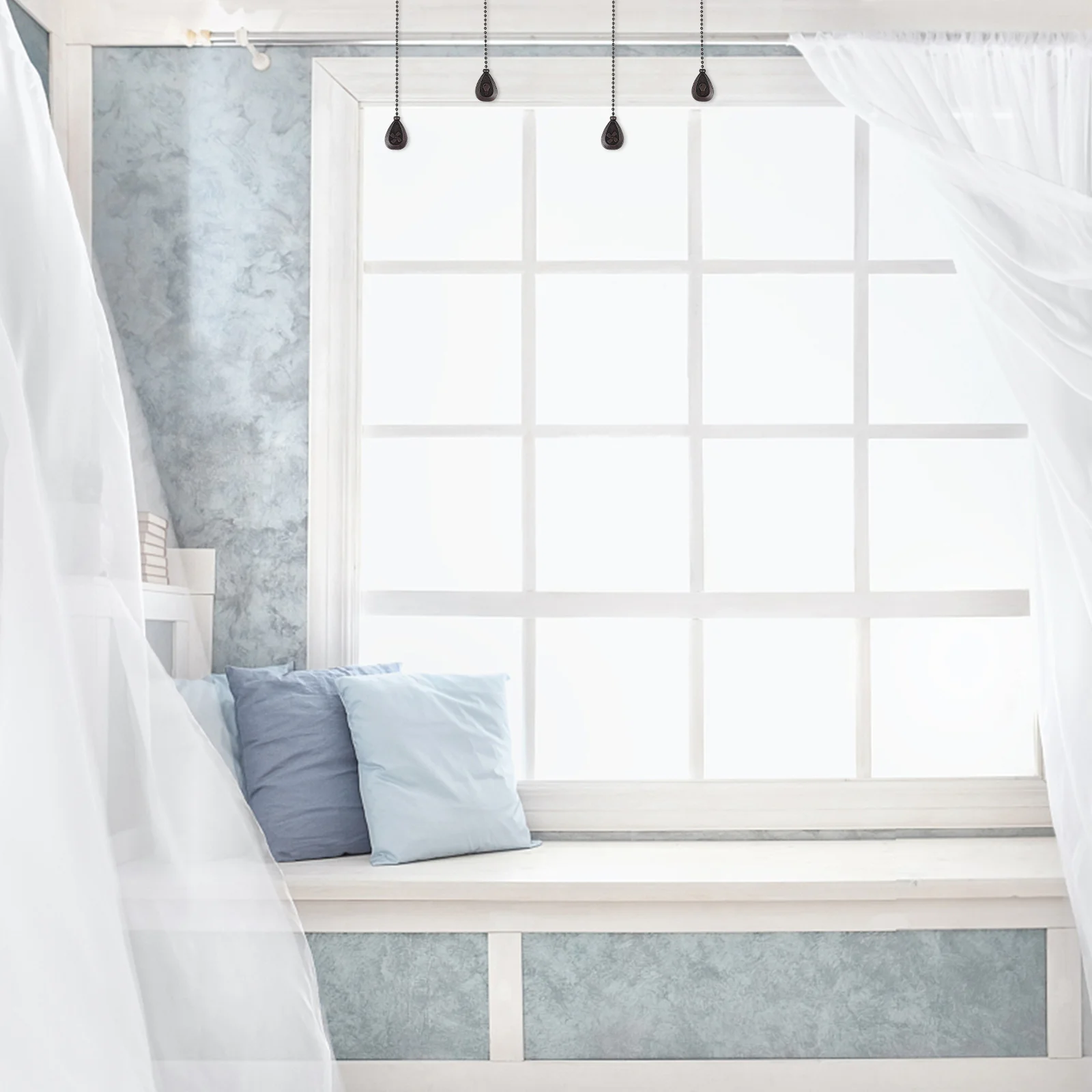 4pcs Light Pull Chain Extender For Ceiling Fan Bathroom Toilet Pendant Durable Metal Hanging Accessory Pull Chain Pendant
4pcs Light Pull Chain Extender For Ceiling Fan Bathroom Toilet Pendant Durable Metal Hanging Accessory Pull Chain Pendant