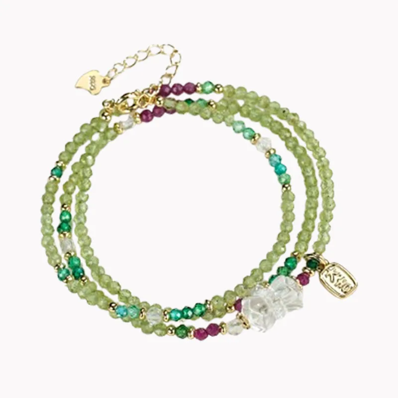 Olive Crystal Triple Wrap Beaded Bracelet for Women Convertible to Ruby Necklace Unique and Elegant Gifts
Olive Crystal Triple Wrap Beaded Bracelet for Women Convertible to Ruby Necklace Unique and Elegant Gifts