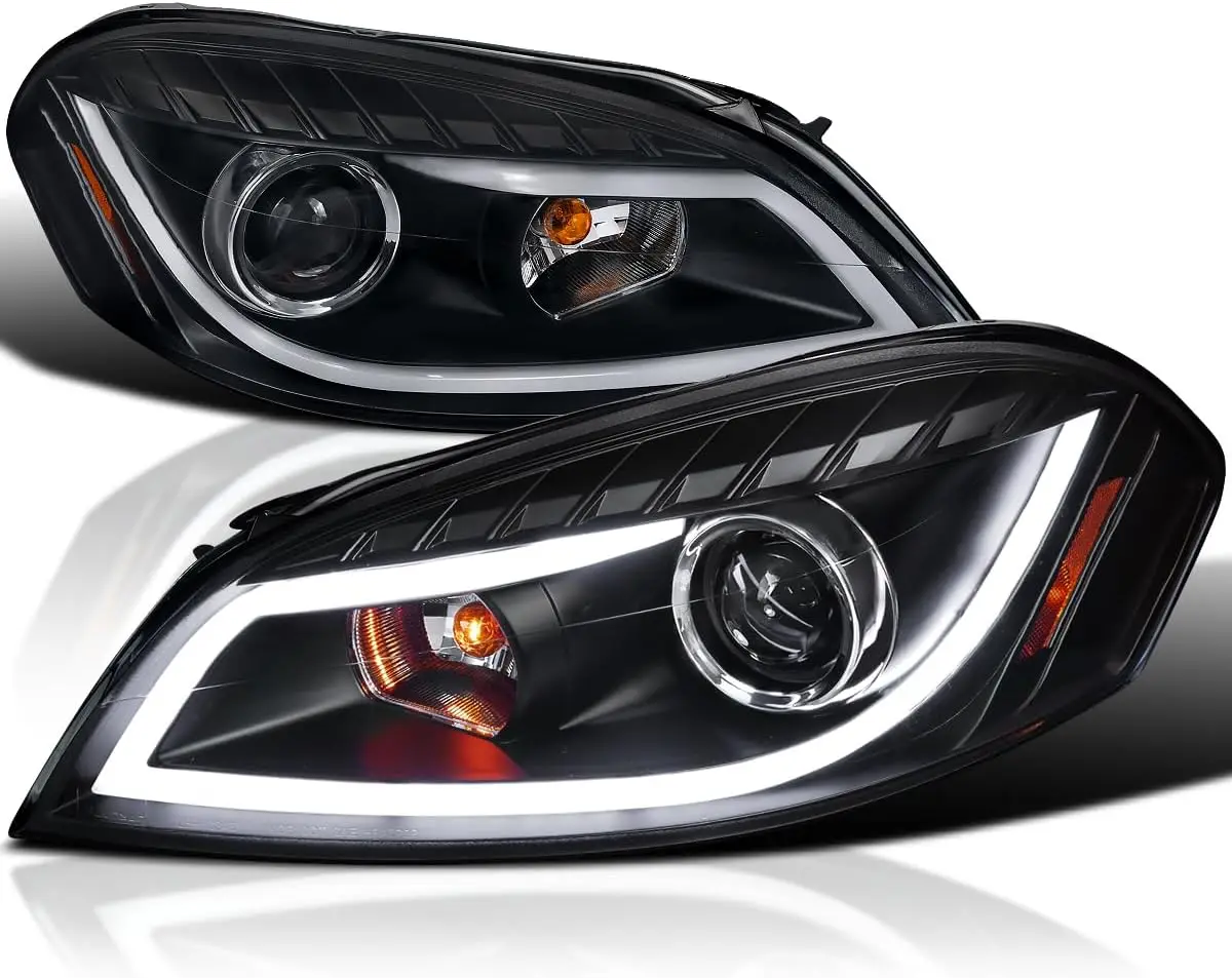 LED Strip Bar Black Projector Headlights Compatible with 2006-2013 Chevy Impala, 2006-2007 Chevy Monte Carlo, 2014-2016 Chevy Im
LED Strip Bar Black Projector Headlights Compatible with 2006-2013 Chevy Impala, 2006-2007 Chevy Monte Carlo, 2014-2016 Chevy Im
