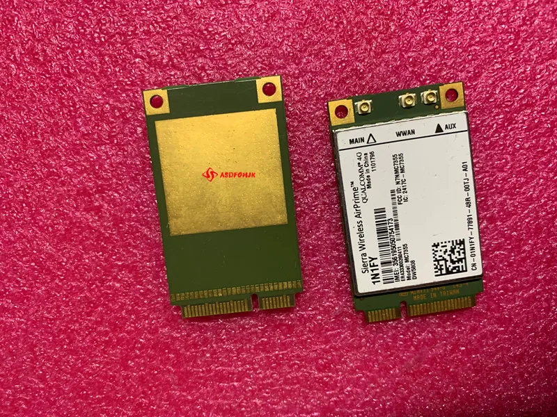 For Dell 1900/2100/850/700 Sierra Wireless Airprime MC7355 Mini PCIe LTE/HSPA+ GPS 100Mbps DW5808 1N1FY 4G Module 1xRTT EVDO Rev
For Dell 1900/2100/850/700 Sierra Wireless Airprime MC7355 Mini PCIe LTE/HSPA+ GPS 100Mbps DW5808 1N1FY 4G Module 1xRTT EVDO Rev