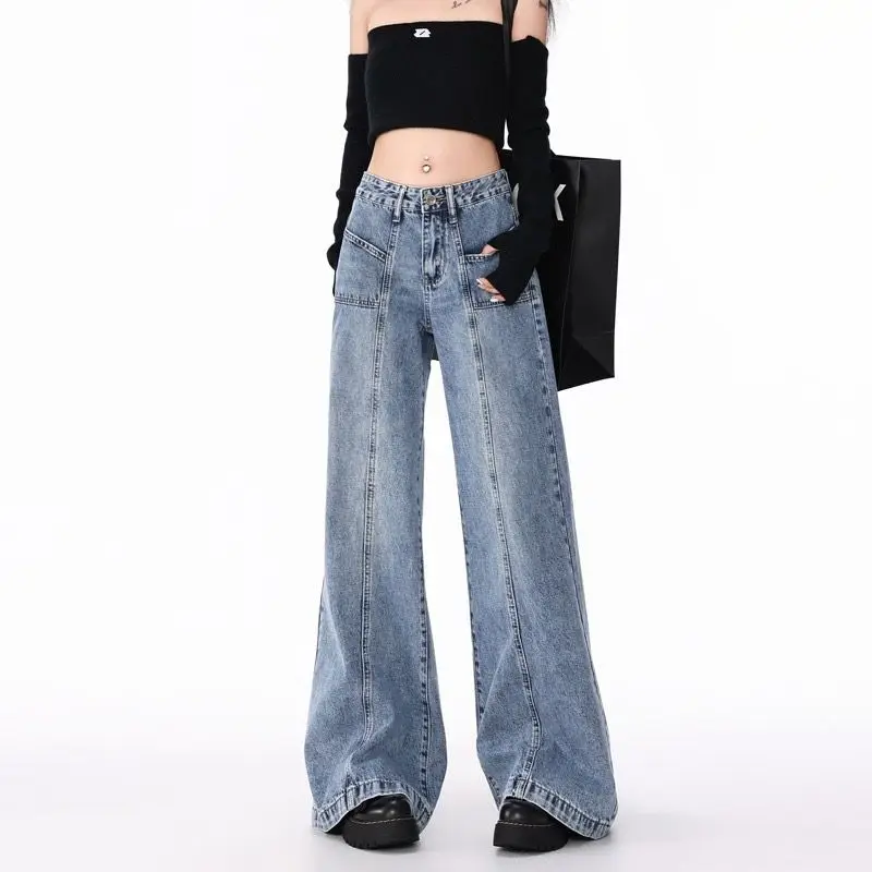 Women's Blue Jeans Baggy Wash Y2K Japanese Harajuku High Street 2000s Style Aesthetic Vintage 90s Jeans Pants Clothing 2025 New
Women's Blue Jeans Baggy Wash Y2K Japanese Harajuku High Street 2000s Style Aesthetic Vintage 90s Jeans Pants Clothing 2025 New