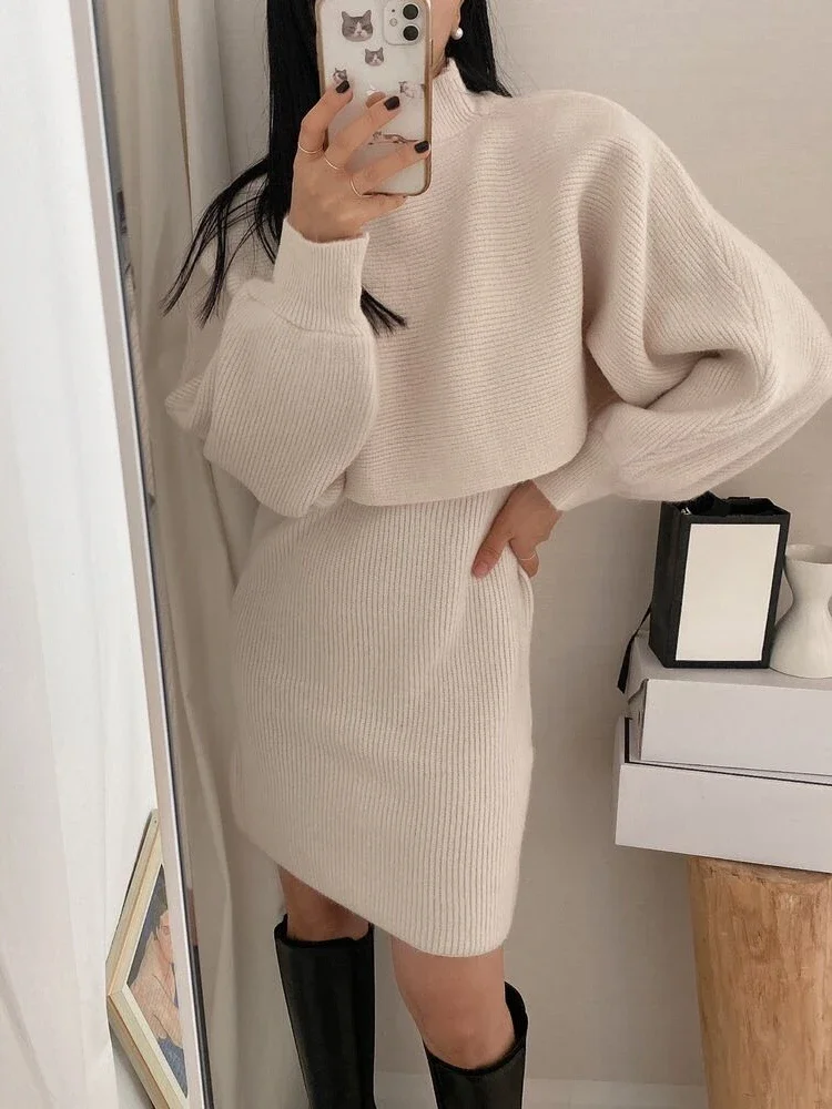 Women Sweater Winter 2 Piece Sets Elegnat Knitted Suits Female Sweaters Vintage Womens Dress High Waist Autumn Vintage Vestidos
Women Sweater Winter 2 Piece Sets Elegnat Knitted Suits Female Sweaters Vintage Womens Dress High Waist Autumn Vintage Vestidos