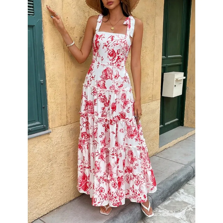 【New style】Fashionable Women's Standard Size Sleeveless Casual Romantic Vacation Floral Print Camisole Dress
【New style】Fashionable Women's Standard Size Sleeveless Casual Romantic Vacation Floral Print Camisole Dress