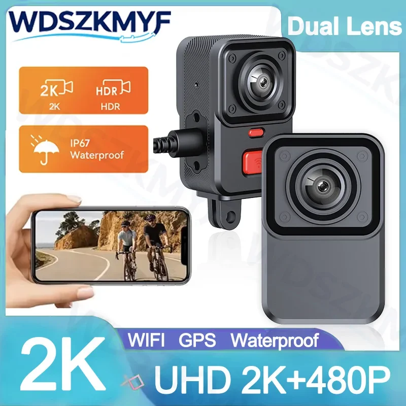 WiFi Single/Dual-Cam Motorcycle DVR IP67 Waterproof HD 2K Moto Camera GPS Dash Cam Front Rear Driving Video Recorder Black Box
WiFi Single/Dual-Cam Motorcycle DVR IP67 Waterproof HD 2K Moto Camera GPS Dash Cam Front Rear Driving Video Recorder Black Box