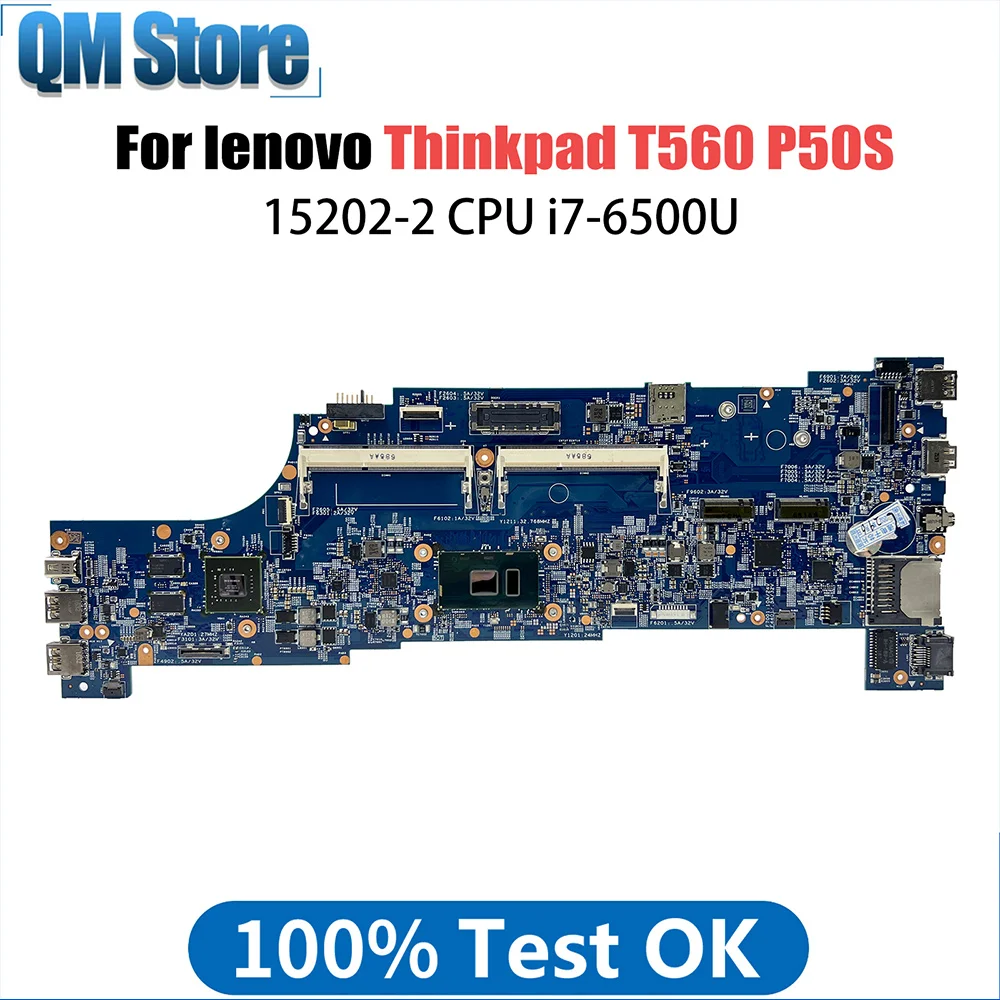 Mainboard For Lenovo Thinkpad T560 P50S Laptop Motherboard 01AY312 15202-2 with I7-6th Gen CPU Tested Fully Work
Mainboard For Lenovo Thinkpad T560 P50S Laptop Motherboard 01AY312 15202-2 with I7-6th Gen CPU Tested Fully Work