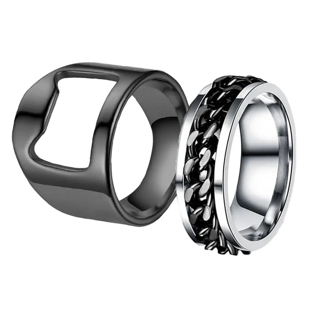 Stainless Steel Rotatable Finger Rings Beer Novelty Keyring Black Man Portable Size Anti
Stainless Steel Rotatable Finger Rings Beer Novelty Keyring Black Man Portable Size Anti