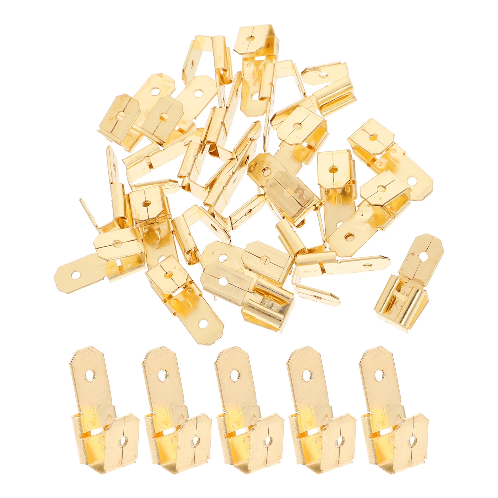 25 Pcs Electrical Connectors Terminal Quick Disconnect Wire Suite Copper Kit
25 Pcs Electrical Connectors Terminal Quick Disconnect Wire Suite Copper Kit