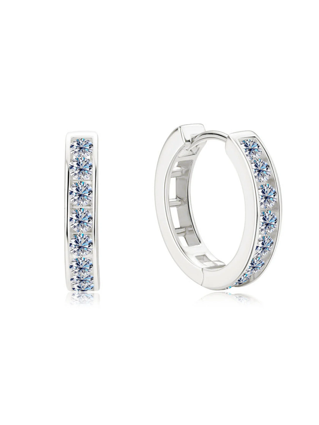 S925 Sterling Silver CZ Double Hoop Earrings French Elegant Light Luxury Valentine's Day Couple Gift
S925 Sterling Silver CZ Double Hoop Earrings French Elegant Light Luxury Valentine's Day Couple Gift