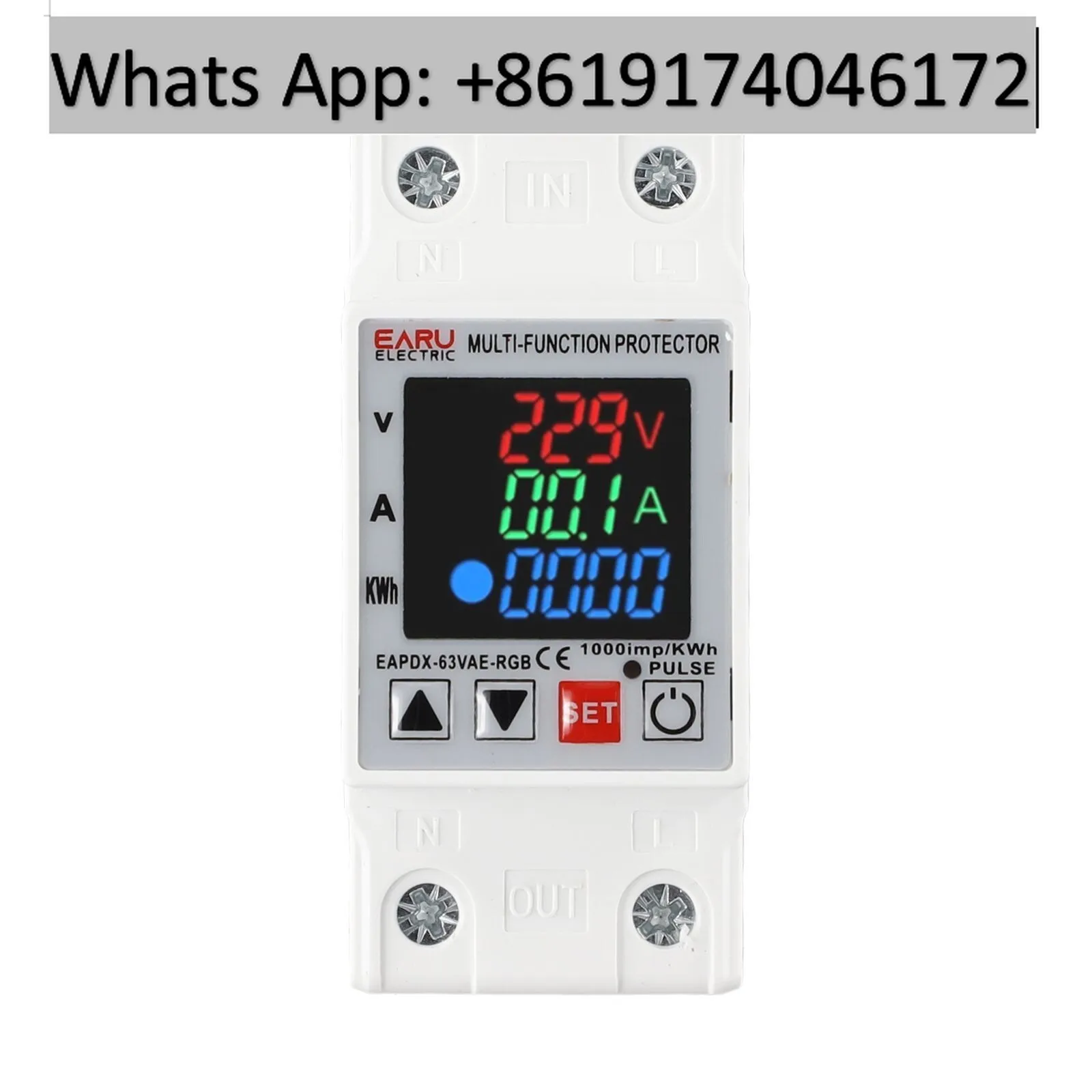 Protector Relay Adjustable Current Din Rail Over Voltage Reconnect Time
Protector Relay Adjustable Current Din Rail Over Voltage Reconnect Time