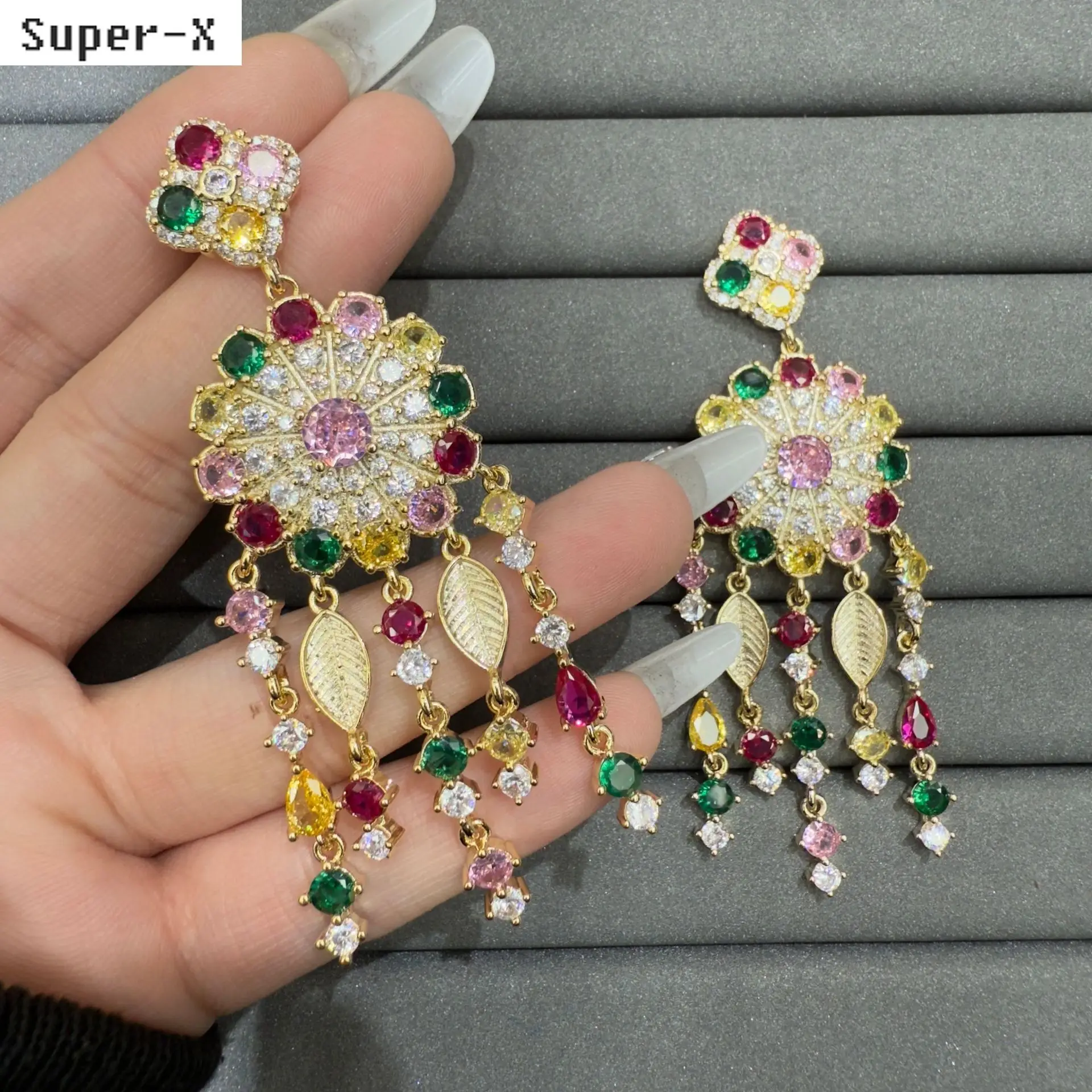 Gorgeous flower earrings for women jewelry gala event party cubic zirconia pink yellow purple floral dangling earrings teardrop
Gorgeous flower earrings for women jewelry gala event party cubic zirconia pink yellow purple floral dangling earrings teardrop