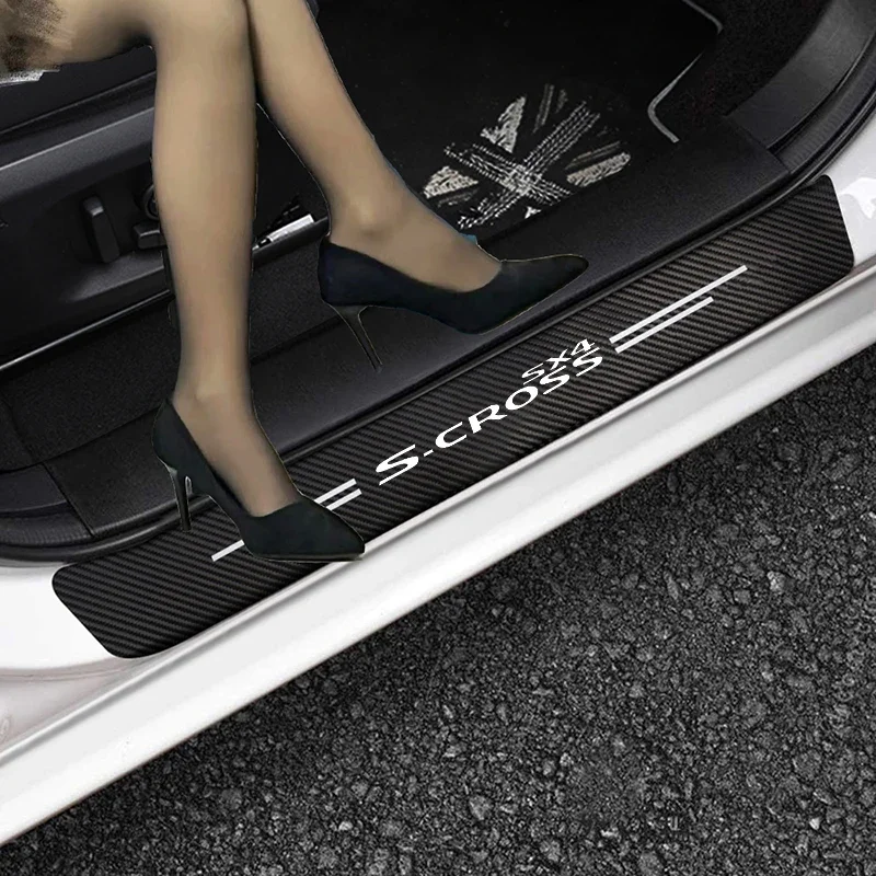4pcs Car Carbon Fiber Sticker Auto Door Sill Protector Stickers Waterproof for Suzuki SX4 S-Cross S Cross Auto Accessories
4pcs Car Carbon Fiber Sticker Auto Door Sill Protector Stickers Waterproof for Suzuki SX4 S-Cross S Cross Auto Accessories