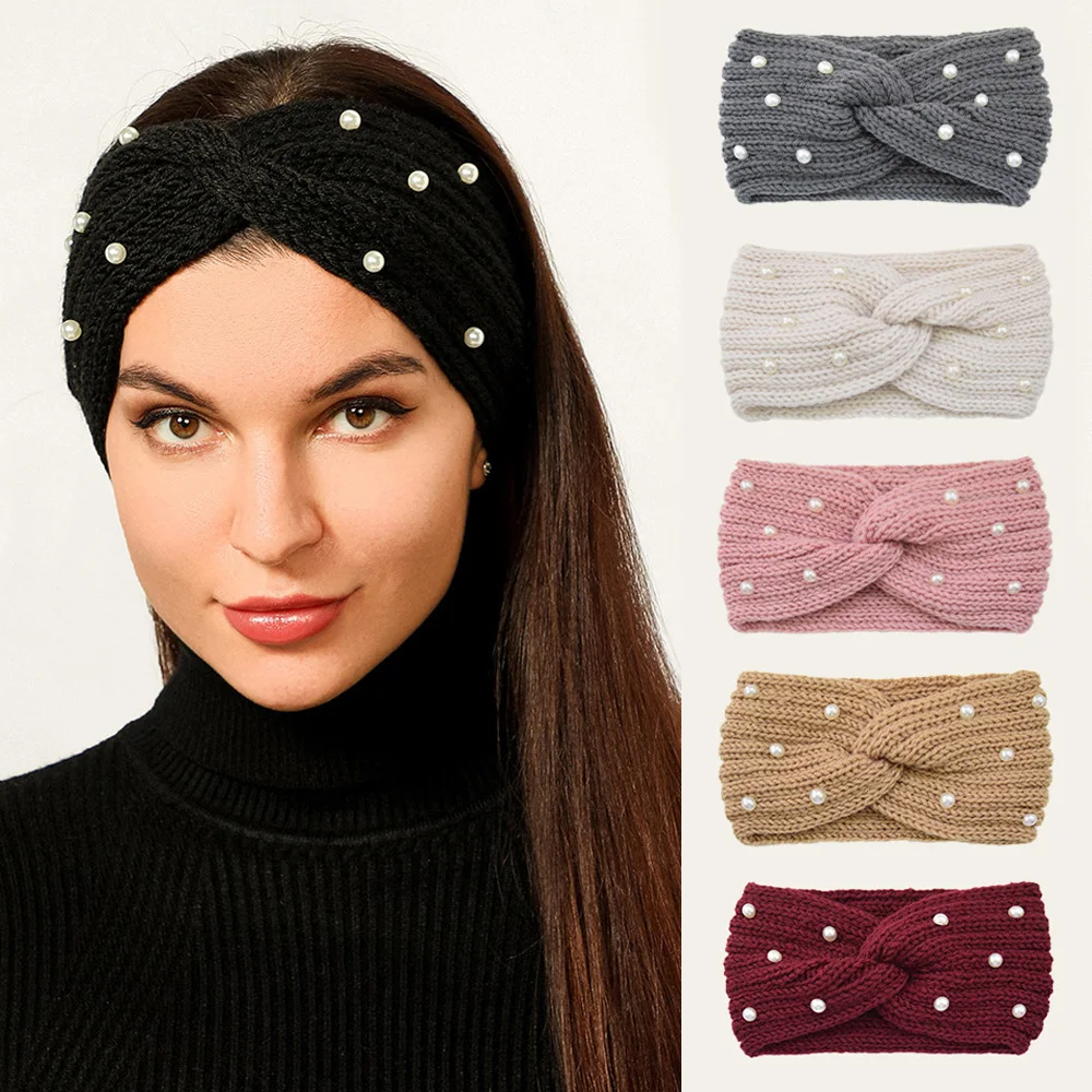 1pcs Wide Knitting Woolen Headband Winter Warm Ear Women Thicken Turban Hair Accessories Pearls Hair Band Headwraps Ear Warmer
1pcs Wide Knitting Woolen Headband Winter Warm Ear Women Thicken Turban Hair Accessories Pearls Hair Band Headwraps Ear Warmer