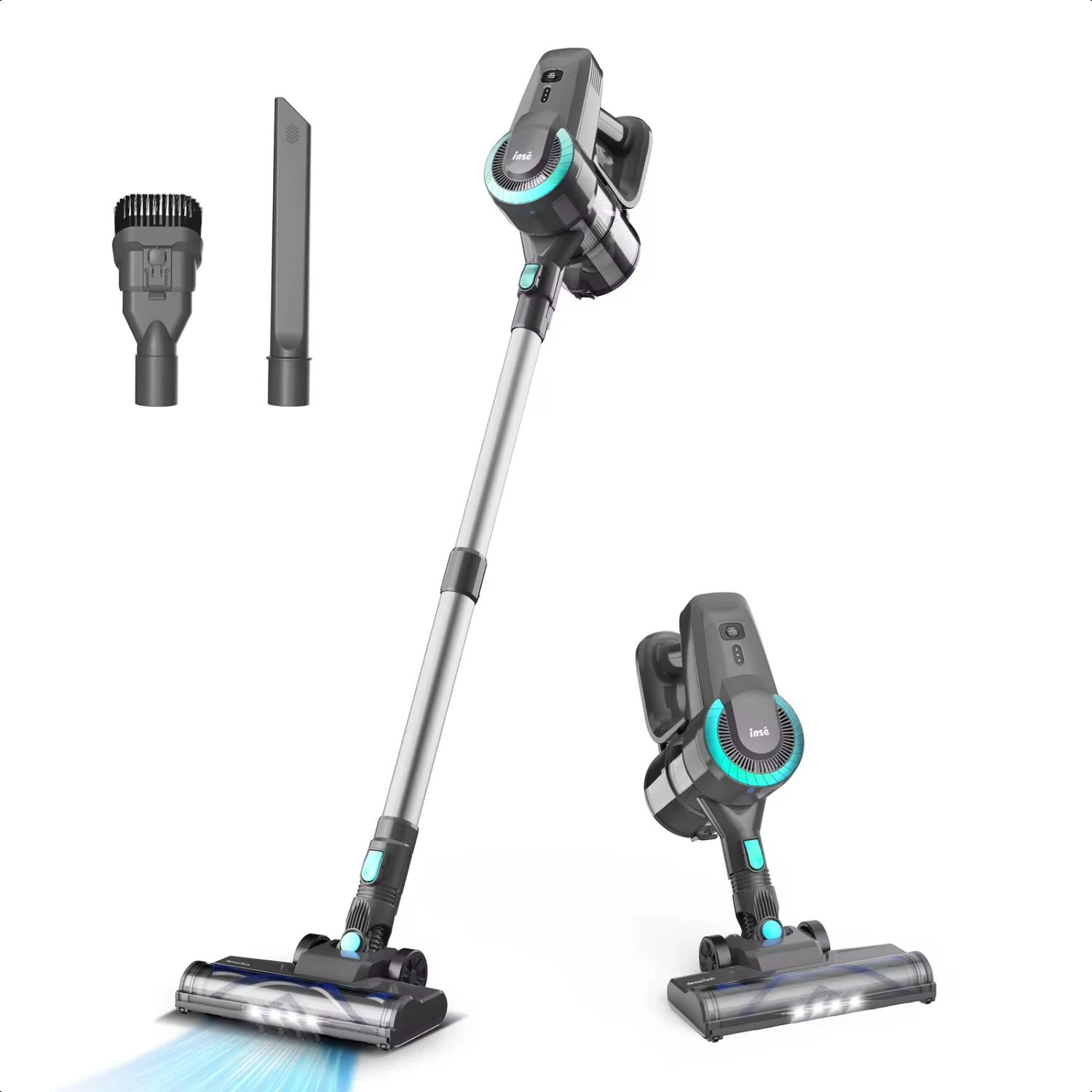 N370 Cordless Vacuum Cleaner, 20Kpa Stick Vac with 2200mAh Battery to 40mins Runtime Pet Hair Hard Floor Carpet
N370 Cordless Vacuum Cleaner, 20Kpa Stick Vac with 2200mAh Battery to 40mins Runtime Pet Hair Hard Floor Carpet