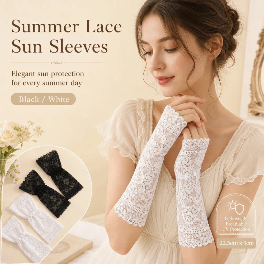 Lace Ruffles Pleated Detachable Cuffs Sunscreen Fingerless Gloves Sweater Decorative Sleeves Ruched Wrist Cuffs Elegant Apparel
Lace Ruffles Pleated Detachable Cuffs Sunscreen Fingerless Gloves Sweater Decorative Sleeves Ruched Wrist Cuffs Elegant Apparel