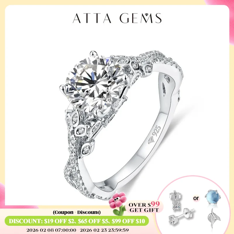 ATTAGEMS 8.0mm Moissanite Rings Round Cut D Color VVS1 S925 Silver White Gold Plated Engagement Wedding Diamonds Rings For Women
ATTAGEMS 8.0mm Moissanite Rings Round Cut D Color VVS1 S925 Silver White Gold Plated Engagement Wedding Diamonds Rings For Women